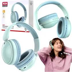 Bezprzewodowe słuchawki nauszne Bluetooth XO BE36 zielone