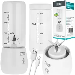 Bezprzewodowy blender personalny Teesa szklany 450 ml
