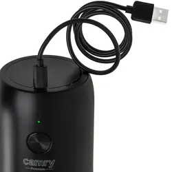 Bezprzewodowy młynek do kawy Camry CR 4302 ceramiczny z regulacją i ładowaniem USB