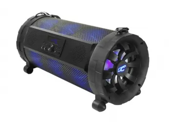 Podświetlany głośnik kolumna Bluetooth LTC Power Audio ACTIV ROCK PA300 SD USB FM REC MIC + pilot + 2 mikrofony bezprzewodowe