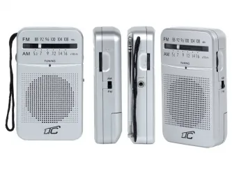 Przenośne radio kieszonkowe LTC Lega srebrne