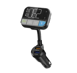 Podświetlany transmiter FM z zestawem głośnomówiącym BLOW Bluetooth 5.0   QC3.0   2,4A