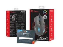 Zestaw klawiatura aluminiowa Genesis RHOD 420 + mysz gamingowa GENESIS XENON 200 + podkładka