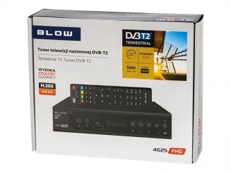 Tuner cyfrowy dekoder DVB-T2 BLOW 4625FHD H.265/HEVC Ethernet