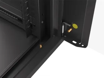 Szafa instalacyjna RACK wisząca 19'' 15U 570x600 drzwi szklane Lanberg - czarna