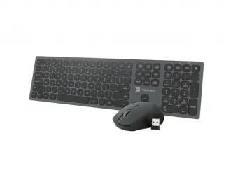Zestaw bezprzewodowy NATEC OCTOPUS US klawiatura + mysz bluetooth 2.4GHZ aluminium