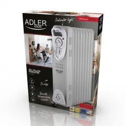 Grzejnik olejowy Adler AD 7808 9 żeberek 2000 W