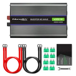 Przetwornica napięcia Qoltec Monolith 4000 MS Wave 12V/230V 2000W/4000W USB