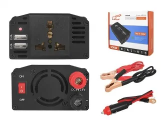 Przetwornica samochodowa 24V/230V 300W LTC + 2xUSB 2.4A