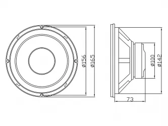 Głośnik niskotonowy BLOW A-165 4Ohm