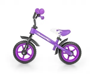 Milly Mally Rowerek Biegowy Dragon fioletowy 10” dzwonek