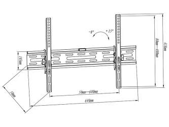 Uchwyt do telewizora BLOW LCD 32"-65" pochylny