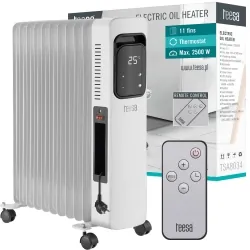 Grzejnik olejowy 2500W 11 żeberek z wyświetlaczem LCD + pilot