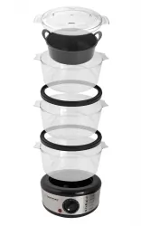 Parowar gotowanie na parze Esperanza STEAM VOLCANO 3 warstwy 7,5 L