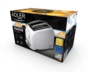 Toster Adler AD 3201 na 2 kromki 750 W