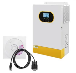 Hybrydowy inwerter solarny Qoltec Off-Grid 5.5kVA 5.5kW 100A MPPT LCD BMS SINUS