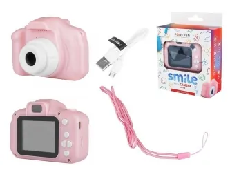 Kamera aparat dla dzieci Forever Smile SKC-100 różowa