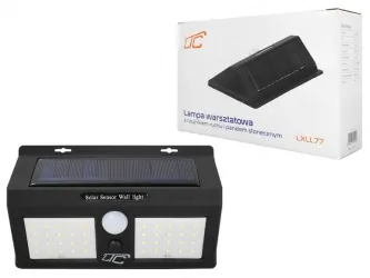 Lampa solarna LED z czujnikiem ruchu LTC 40xSMD 8W 1000lm 1200mAh PIR + panel słoneczny