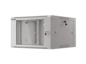 Szafa instalacyjna RACK wisząca 19'' 6U 570x600 drzwi szklane Lanberg  - szara