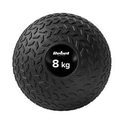 Mała piłka lekarska do ćwiczeń rehabilitacyjna Slam Ball 23cm 8kg REBEL ACTIVE