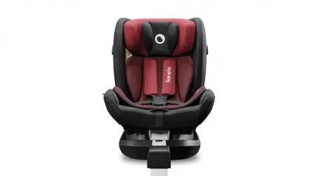 Fotelik samochodowy przód tył LIONELO BRAAM 0-36 KG ISOFIX + noga - kolor bordowy