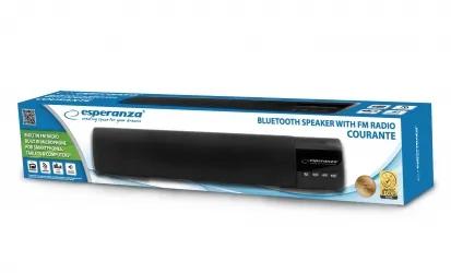 Głośnik bluetooth soundbar FM Esperanza COURANTE