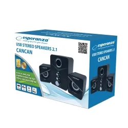 Głośniki komputerowe 2.1 Esperanza CANCAN USB