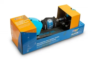 Hulajnoga Caretero Toyz TAURO + kask i ochraniacze - niebieska