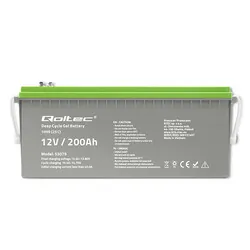 Akumulator żelowy Deep Cycle Qoltec 12V 200Ah
