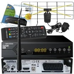 Tuner cyfrowy Esperanza EV106 DVB-T/T2 WiFi H.265/HEVC + antena pokojowa