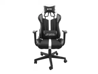 Fotel GAMINGOWY FURY  AVENGER XL czarno-biały