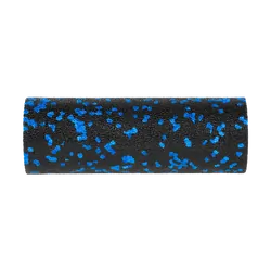 Mini wałek do masażu roller piankowy 5x15cm REBEL ACTIVE - czarno-niebieski