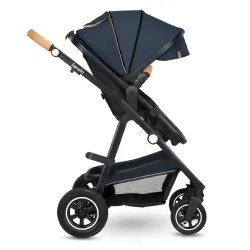 Wózek wielofunkcyjny LIONELO AMBER 2 w 1 spacerówka + gondola + torba + akcesoria - granatowy