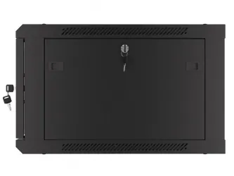 Szafa instalacyjna RACK V2 wisząca 19&#039;&#039; 6U 600x600 drzwi szklane Lanberg  - czarna