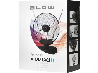 Cyfrowy zestaw telewizji naziemnej DVB-T tuner cyfrowy LTC DVB-T2 WiFi HEVC H.265 + antena pokojowa BLOW ATD17
