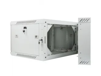 Szafa instalacyjna RACK wisząca dwusekcyjna 19'' 6U 600x600 drzwi szklane Lanberg  - szara