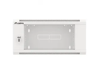 Szafa instalacyjna RACK V2 wisząca 19'' 4U 570x600 drzwi szklane Lanberg  - szara