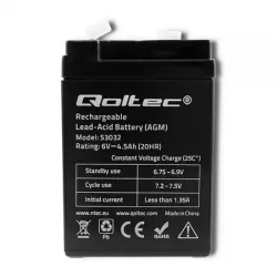 Akumulator AGM Qoltec 6V 4.5Ah HQ