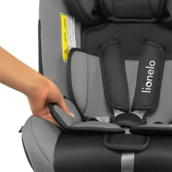 Fotelik samochodowy LIONELO SANDER szary 0-36 kg ISOFIX180°