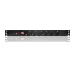Listwa zasilająca antyprzepięciowa CB RACK PDU Qoltec do szafy RACK 19&quot; 1U 16A 2m 6xSCHUKO