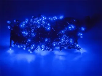 Lampki ozdobne choinkowe niebieskie Led 100szt 8m