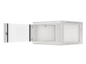 Szafa instalacyjna RACK V2 wisząca 19&#039;&#039; 6U 600x600 drzwi szklane Lanberg  - szara