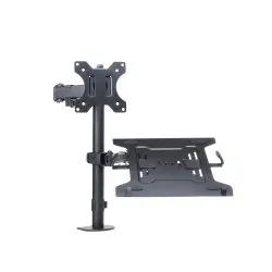 Uchwyt biurkowy Art L-24 do monitora LED/LCD 13-32 cala z podstawką na notebooka