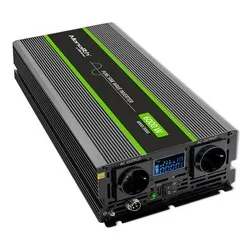 Przetwornica napięcia Qoltec Monolith 24V/230V 3000W/6000W USB LCD CZYSTY SINUS