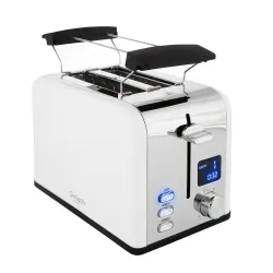 Toster z wyświetlaczem LCD na 2 kromki Gerlach GL 3221 biały