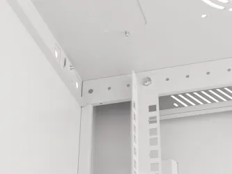 Szafa instalacyjna RACK V2 wisząca 19&#039;&#039; 6U 600x450 drzwi szklane Lanberg  - szara