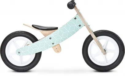 Rowerek biegowy drewniany Caretero Toyz Woody koła 12&quot; - miętowy