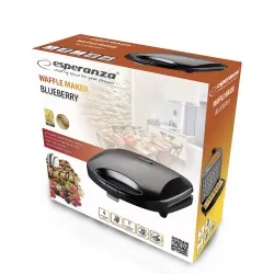 Gofrownica Esperanza BLUEBERRY 1000W