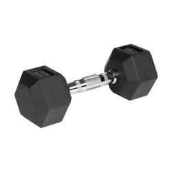 Hantle żeliwne gumowane HEX 2x 5kg REBEL ACTIVE