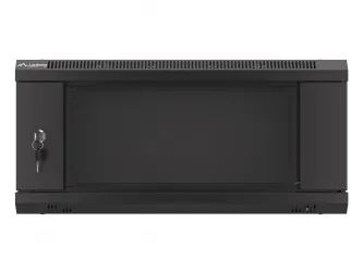 Szafa instalacyjna RACK V2 wisząca 19&#039;&#039; 4U 600x450 drzwi szklane Lanberg  - czarna